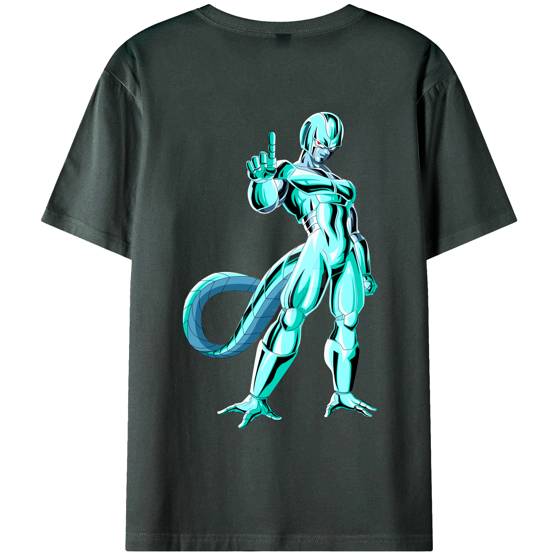 （画像用） ドラゴンボール クウラ DRAGON BALL Cooler Coora 綿100％ メンズ半袖Tシャツ（バックプリント） 通気性